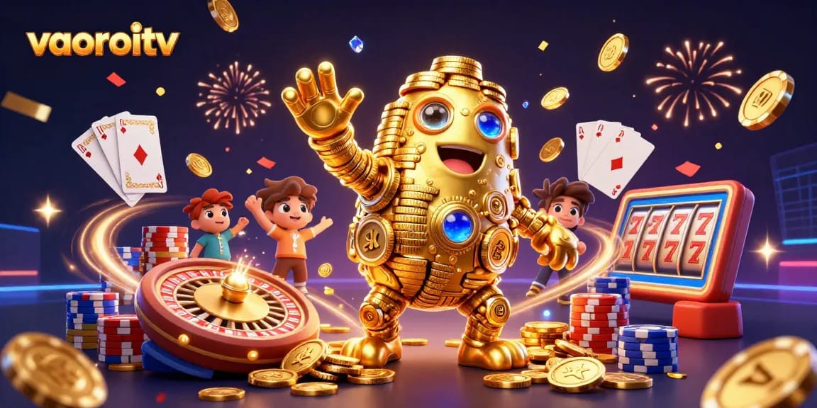 Experience unparalleled excitement with vaoroitv's dynamic gambling scene featuring thrilling golden coins and vibrant visuals.