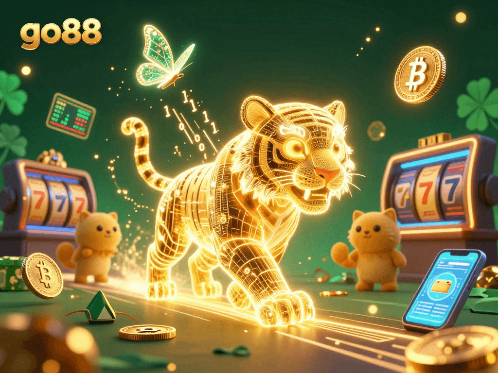 Experience thrilling wins with go88 in a vibrant digital casino landscape featuring interactive elements.