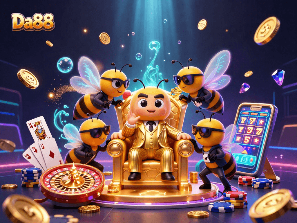 Spin slots with Da88's mob boss in a vibrant 3D casino world, packed with action and excitement.
