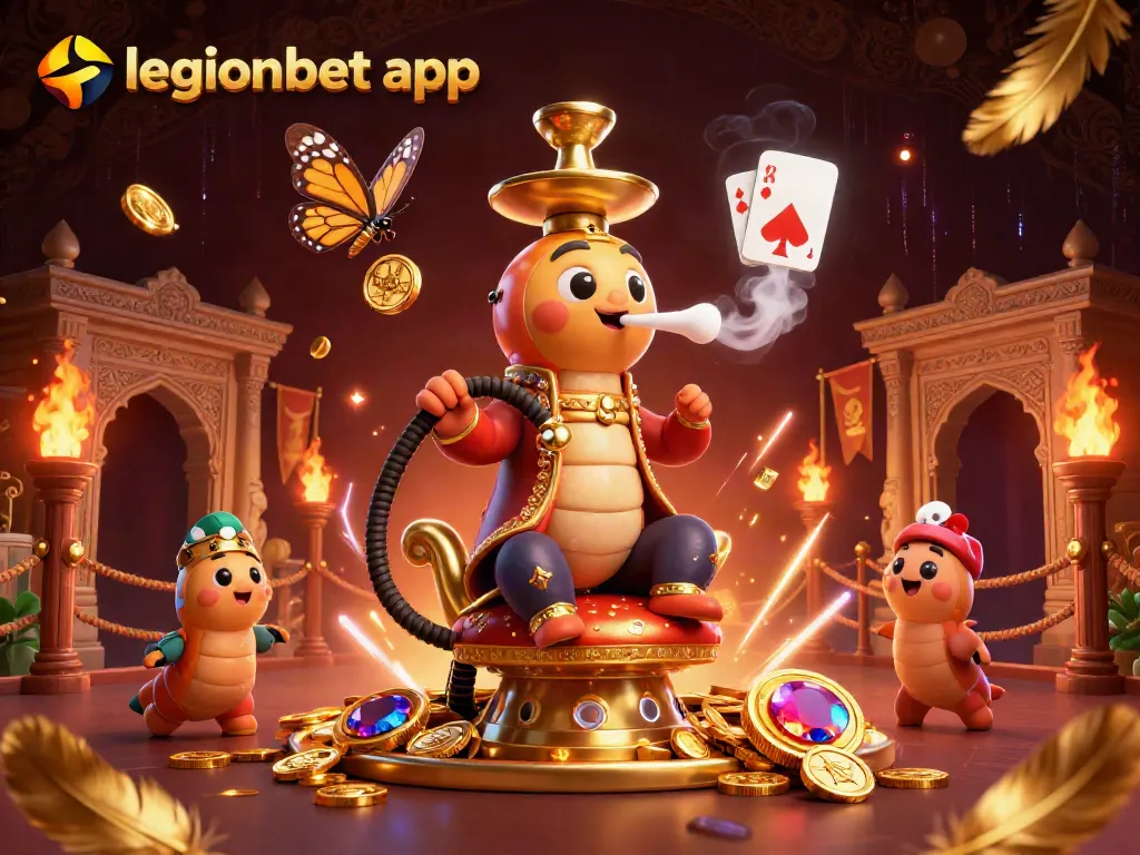 Experience seamless gaming with the LegionBet app featuring dynamic casino elements.