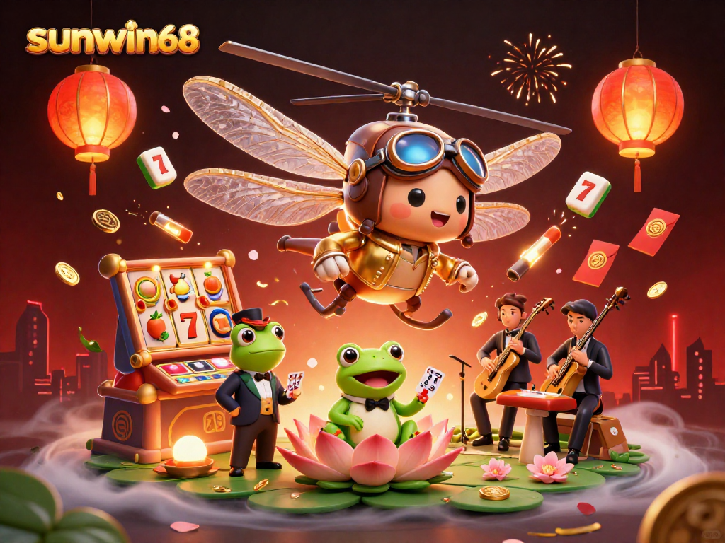 Play at sunwin68 for thrilling casino experiences with dynamic slot games and vibrant characters.