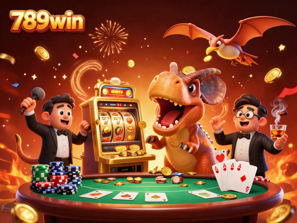 Catch the big win at 789win with a pachycephalosaurus hitting a jackpot slot.