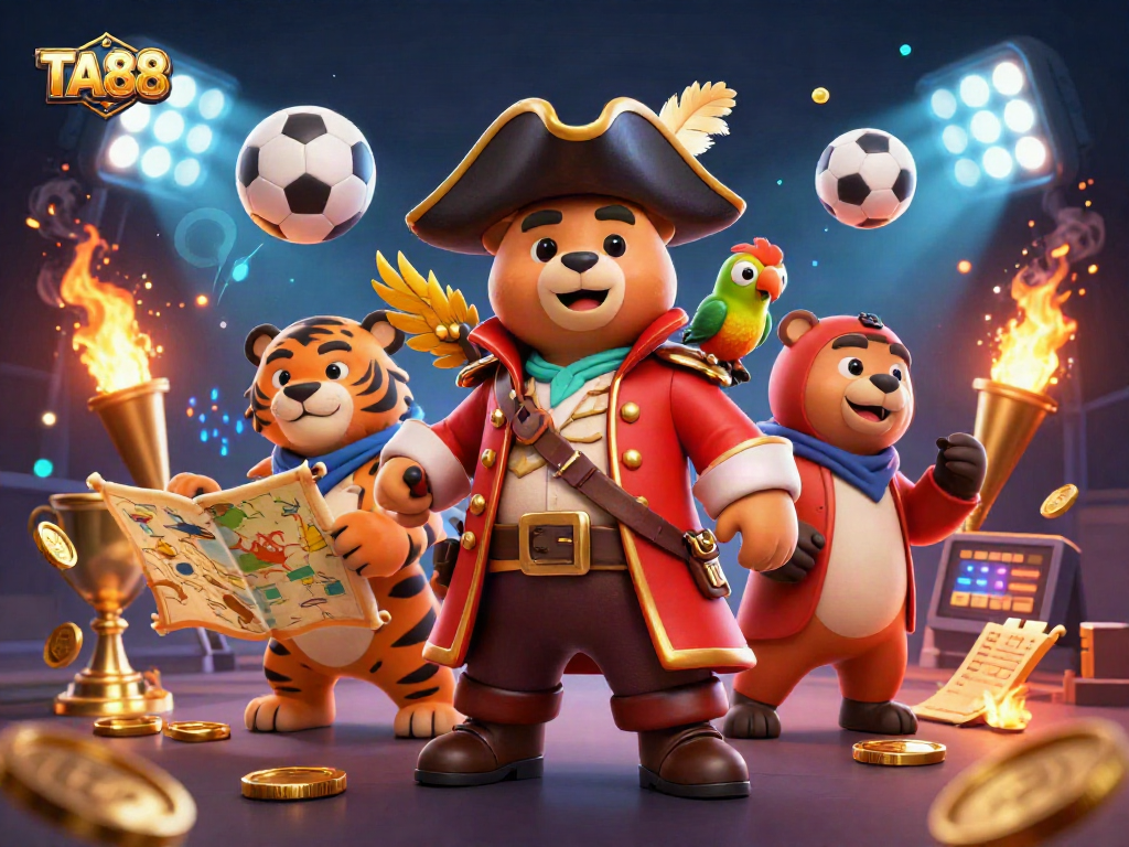 TA88 offers exciting sports betting action with vibrant characters and dynamic elements.