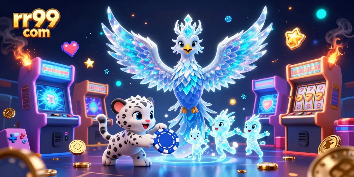 Experience thrilling gameplay at rr99 com with a vibrant casino illustration filled with excitement.