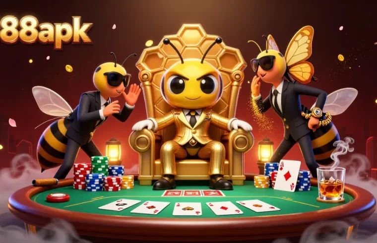 Experience epic gaming moments with go88apk as a bumblebee mob boss rules the casino.