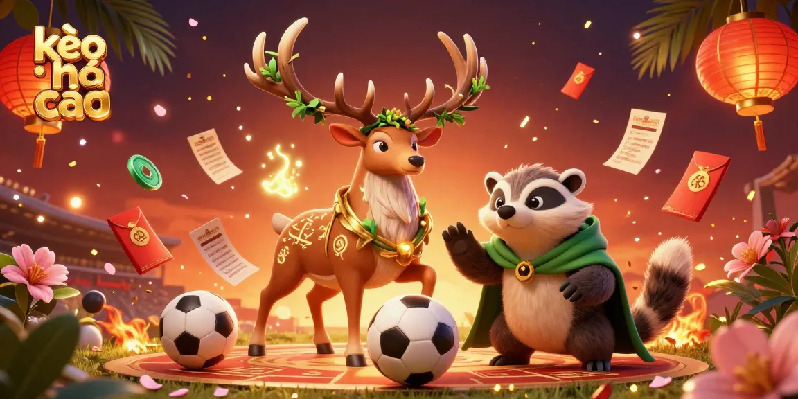 Engage with kèo nhà cái through an exciting animated sports betting scene featuring colorful elements.