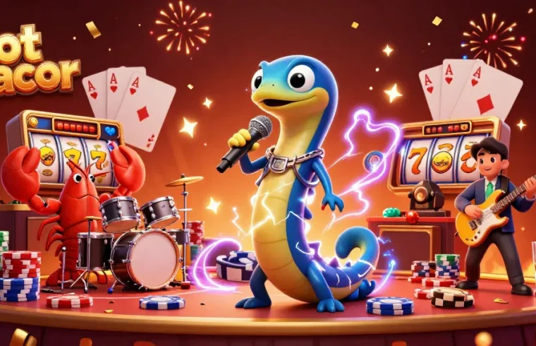 Experience the thrill of slot gacor with vibrant characters and dynamic casino scenes.