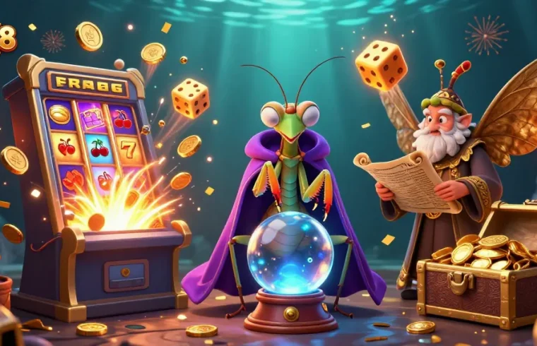 Experience HZ88's vibrant casino action with a delightful 3D fortune teller scene.